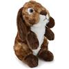 Zappi Co Peluche di Coniglio Marrone (20cm) - Morbido, Eco-Friendly, Parte della Amata Serie di Animali Safari, Realizzato con Materiale 100% Riciclato