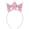 FIRSTXIU Cerchietti per capelli a forma di corona per feste di compleanno, accessori per cabina fotografica, scintillanti fasce per capelli con paillettes per bambini