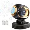 Cossify Macchina automatica per bolle con lampada Bolle portatile per compleanno all'aperto Matrimonio Festa di Natale Fase One-Click Start Macchina soffiatrice elettrica con maniglia alimentata