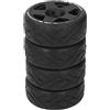 SPYMINNPOO Pneumatici 1/8 GT RC di Lunga Durata su Ruote da Strada con Adattatore da 17 Mm, 4 Ruote 1/8 GT RC con Forte Presa, Perfetti per Auto da Corsa, Installazione Semplice, Ideali per gli