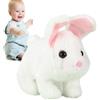 Generico Animali Domestici Elettronici - Coniglio Interattivo Camminante con Suoni,Peluche Interattivo a Forma di Coniglio | per Ragazzi, Ragazze, Bambini, Compleanno, Pasqua e Natale