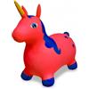 Baroni Toys Animaletto Salterino Gonfiabile per Bambini, Unicorno Gioco Cavalcabile per Sviluppare Equilibrio e Coordinazione, Facile da Gonfiare e Pulire, 27x57x53 cm