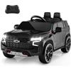 RELAX4LIFE Macchina Elettrica a 12 V, con Telecomando, Musica, Luci Vivaci, 3 Velocità, Avanti/Indietro, Partenza e Freno Morbidi, 3-3,5KM/H, per Bambini dai 3 Anni +(NERO)