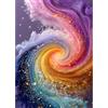 Yunlus Puzzle per adulti 1000 pezzi Impossibile Difficile Difficile Puzzle impegnativo per adulti 1000pc Puzzle Cosmico Vortice Arte Vortice Puzzle Astratto 1000 pezzi 71,1 x 50,8 cm