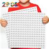 WYSWYG 2 piastre di base classiche grandi, 25,4 x 25,4 cm, compatibili con Duplo e la maggior parte delle principali marche, bianche