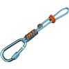 Generic Moschettone in lega di alluminio con anello a D per sport all'aria aperta, clip a scatto per cancello caricato a molla con corda per attrezzatura da pesca e viaggi, 21 cm (rosso)