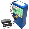 FREEDOH Batteria al Litio Ricaricabile da 60 V con Caricabatterie