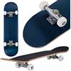 Supfine Skateboard completo a 7 strati di acero canadese Double Kick, lettera blu
