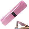 Generisch Fasce elastiche per fitness, fascia elastica per esercizi con tasca a rete, per donne, uomini, gambe, fianchi, glutei