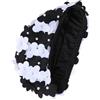SAFIGLE Cuffia da Nuoto Donna con Design Floreale in Nylon, Elastica e Antiscivolo, Stile Retrò Vintage Decorativo per Festa Estiva e Protezione Chioma