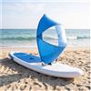 Generic Pagaia Kayak Vento Vela PVC Pieghevole 42 Pollici (Blu)