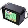 FREEDOH Batteria di accumulo di energia da 12 V, 200 Ah, al Litio Ferro fosfato