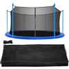 Générique Rete di sicurezza Trampolino - Rete di ricambio universale 12 e 14 piedi | Maglia PE resistente agli strappi con fibbie regolabili | Per trampolini rotondi da giardino, parco giochi e fitness casa Sa