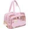 Generico Borsa da spiaggia trasparente di separazione con borsa for riporre le scarpe(Pink)