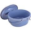 GETAJGHSD Vasino da Viaggio per Adulti in PVC con Coperchio, Design Spesso e Doppi Manici, Facile da Pulire e Affidabile, Come Toilette Portatile da Campeggio per Uso Domestico