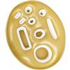 Helilyco Gonfiabile piscina Ice Bar con 9 scomparti, vassoio galleggiante per bevande snack feste estive, PVC oro bianco 70 x 50 cm