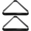YARNOW 2 Pezzi Mini Porta Palle da Biliardo - Telaio Triangolare per Tavolo da Biliardo - Accessorio per Snooker per Professionisti e Appassionati, per Giochi di al Coperto per Bambini, 38 mm