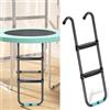 Generic Scala per trampolino a 2/3 gradini forte capacità di carico facile da montare da 1,8 m a 4,6 m trampolino per bambini all'aperto scaletta da arrampicata accessori per trampolino