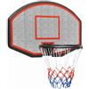 KFPOERTFGD Canestro da basket con tavola posteriore, 71 x 45 cm, sistema da basket per montaggio a parete, divertimento per interni ed esterni, per bambini e adulti, robusta rete in acciaio