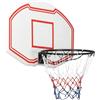 GBCDSWBR Canestro da basket da parete, con anello e rete, 90 x 60 cm, per bambini e adulti, per interni ed esterni