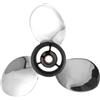 DEzxf9Rd Elica 63V-45943-10-SS for Motore fuoribordo in Acciaio Inossidabile da 9,9 CV e 15 CV (3X9-1/4 X11-J)