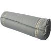 VLFit Cuscino per yoga, cuscino ecologico di grano saraceno, 61 cm x 23 cm, sfoderabile e lavabile, ideale per yoga, meditazione e supporto generale (Grafite)