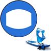 Generic Vela pieghevole da SUP da 106 cm, vela portatile per kayak e canoa, in PVC, impermeabile, antivento, leggera, 0,35 kg, installazione rapida, accessorio per vela all'aperto (blu)