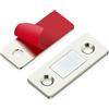 Haogui 2 Pezzi di Chiusura for Porta, for armadietti Ultrasottile, Adesiva in Foglio Chiuso, for cassetti, finestre e armadi(1 Pack)