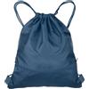 QUARKZMAN Zaino con Coulisse 37cm x 45.5cm Sacchetto con Coulisse Blu Scuro | Tessuto Oxford, Impermeabile, Unisex, con Tasche con Zipper, per Sport Palestra Viaggio Nuoto Spiaggia