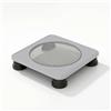 Baoblaze Trampolino Bambini Quadrato Mini Equilibrio Silenzioso con Superficie Antiscivolo E Bordo Imbottito in PP Adatto per Gioco in Casa Esercizi Motori Attività Prescolari, Nero