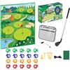 Generic di golf chipping | Tappetino da battito portatile, kit di tappetini da di chipping interni double face con 20 palline, per e adulti, per l'allenamento e la pratica in interni