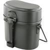 Nutup Set di pentole da campeggio portatili in alluminio, kit per escursionismo e picnic, attrezzatura da cucina compatta per esterni, con custodia, peso 462 g