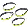 Junifeey 4Pcs Biciclette Pantaloni Clip Caviglia Banda Riflettore per Uomini Donne Biciclette Pant Clip Riflettente Ciclismo Pantaloni Bike Pant Strap