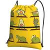 YYHHAOFA Avocado Yoga Prints, zaino con coulisse e cerniera, leggero, impermeabile, con tasca frontale, per viaggi, sport e yoga