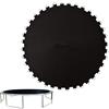 Generisch Tappeto elastico di ricambio per trampolino rotondo, nero, con occhielli