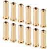 Gadpiparty Inserti in Ottone per Frecce da Caccia 12 Pezzi, Peso 38 Grain, per Asta da 6,2mm, Installazione Semplice e Precisione Migliorata per Tiro Arco