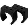 Ciieeo 2 Pezzi Clip di Fissaggio in Nylon Nero per Barca e Kayak, Resistente all'Acqua Adattabilità Ambientale, per Tubi e Remi in Condizioni di Acqua Dolce