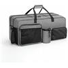 Baoblaze Carrier Borsa Racket Bag Borsone Sportivo Porta Racchette con Scomparto Scarpe Ventilato Cuciture Rinforzate Spallaccio Regolabile Fondo Impermeabile Adatta per Tornei Campo Palestra