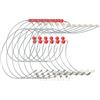 Nutup Monofilo in nylon, 6 pezzi, test da 40,8 kg, con perno girevole a scatto, per pesca in mare, surf, casting, esche rig, 68 cm (1 testa blu)