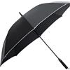 Generic HLTYGWX Ombrelli Ombrello da Golf Ombrello Automatico con Bastone Aperto Ombrello Oversize con Doppio Baldacchino Ventilato Ombrello Antivento Impermeabile Antivento (Blu : Schwarz, Dimensioni : 90CM)