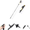 TMAPRUVG Bastoncini da trekking pieghevoli, 135 cm, leggeri e telescopici, per campeggio, arrampicata, viaggi, bastone da montagna pieghevole in tre parti (giallo)