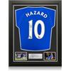 Exclusive Memorabilia Maglia del Chelsea autografata da Eden Hazard. Incorniciata.