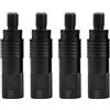 Generic 4pcs Attrezzatura Da Pesca Morso Allarme Adattatore Connettore A Sgancio Rapido per Porta Canna In Lega di Alluminio Pesca