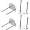 TOVINANNA Set 4pezzi Piastre per Pattini a Rotelle in Acciaio Inossidabile Design Ammortizzante per Pattinaggio su Pista di Ghiaccio all Aperto
