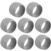 GALPADA Anelli per Nastro Manubrio in Silicone 8 Pezzi, Anelli Fissi Antiscivolo per Bici da Corsa e Fixed Gear, Accessori Resistenti per Manubrio Bici