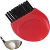 Generic Spazzola scanalata per mazze da golf tascabile,Spazzola da golf morbida e