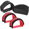 WEKAMOS Cinghie per Pedali da Bicicletta 4 Pezzi in Nailon Resistente all'Usura e Strappo, Regolabili per Ciclismo e Fitness Sportivo
