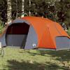 mzdioop Tenda familiare per 8 persone, arancione, poliestere 190T, impermeabile, 360 x 430 x 195 cm, per campeggio, outdoor, festival, trekking, con ventilazione e connettore E