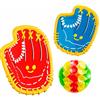 Luwecf Palla per Bambini con Ventosa, Gioco Interattivo per Attività all'Aperto e Giochi da Giardino, per Vacanze, Due guanti + 1 palla (non luminosa)