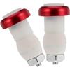 Kichvoe Luci Indicatore di Direzione per Bici 2 Pezzi LED Rosso in Lega di Alluminio Prestazioni Stabili e Alta Durabilità per Manubrio Bici